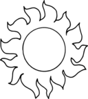 Sun Abstract 010