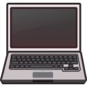 download White Laptop Notebook Netbook clipart image with 135 hue color