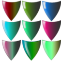 download Shields clipart image with 90 hue color