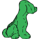 download Dog From Other Side clipart image with 90 hue color