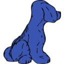 download Dog From Other Side clipart image with 180 hue color
