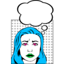 download Worried Woman clipart image with 135 hue color