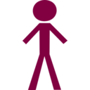 download Stick Figure Male clipart image with 90 hue color
