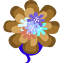 download Decoration Flower clipart image with 180 hue color