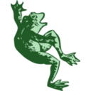 download Dancing Frog clipart image with 45 hue color