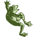 download Dancing Frog clipart image with 0 hue color
