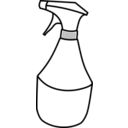 download Squirt Bottle clipart image with 0 hue color