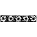 download Daisy Border clipart image with 0 hue color