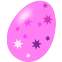 download Pink Easter Egg clipart image with 0 hue color