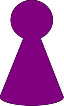 Ludo Piece Plum Purple