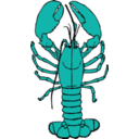 download Lobster clipart image with 180 hue color