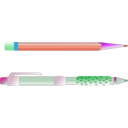 download Pencil And Pen clipart image with 135 hue color