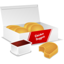 download Chicken Nuggets clipart image with 0 hue color