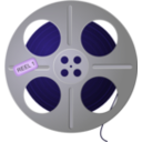 download Film Tape Reel clipart image with 225 hue color