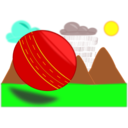 download Sphere In Scenery clipart image with 0 hue color