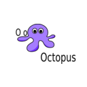 download O For Octopus clipart image with 0 hue color