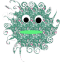 download Curly Monster clipart image with 135 hue color