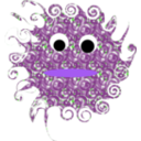 download Curly Monster clipart image with 270 hue color