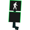 download Crosswalk Signal clipart image with 90 hue color