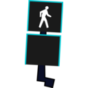 download Crosswalk Signal clipart image with 135 hue color