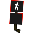 download Crosswalk Signal clipart image with 315 hue color