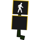 download Crosswalk Signal clipart image with 0 hue color