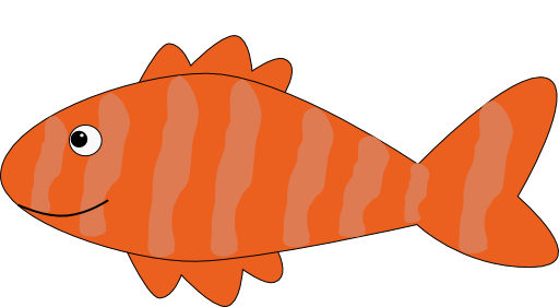 رسم كرتونية سمكة