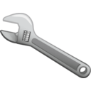 download Wrench clipart image with 270 hue color
