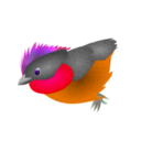 download Finch clipart image with 270 hue color