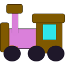 download Kiddy Train clipart image with 180 hue color