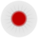 Rounded Japan Flag