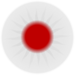 Rounded Japan Flag