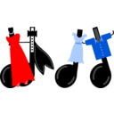 download Dancing Musical Notes clipart image with 0 hue color