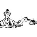 download Blind Justice clipart image with 135 hue color