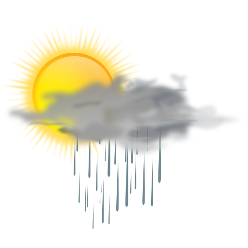 Weather Icon Sun Rain