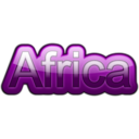 download Africa Text clipart image with 270 hue color