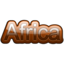 download Africa Text clipart image with 0 hue color