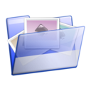 download Simple Folder Photos clipart image with 180 hue color