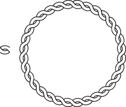 Free clip art Rope border oval by pitr