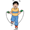 download Jumping Rope clipart image with 0 hue color