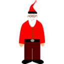 download Santa clipart image with 0 hue color