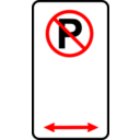 download Sign No Parking Zone clipart image with 0 hue color
