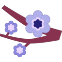 download Purple Flower clipart image with 315 hue color