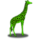 download Colored Giraffe clipart image with 45 hue color