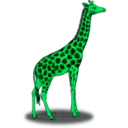 download Colored Giraffe clipart image with 90 hue color