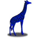 download Colored Giraffe clipart image with 180 hue color