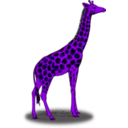 download Colored Giraffe clipart image with 225 hue color