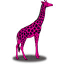 download Colored Giraffe clipart image with 270 hue color