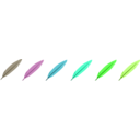download Feathers clipart image with 90 hue color