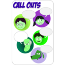 download Call Outs clipart image with 90 hue color